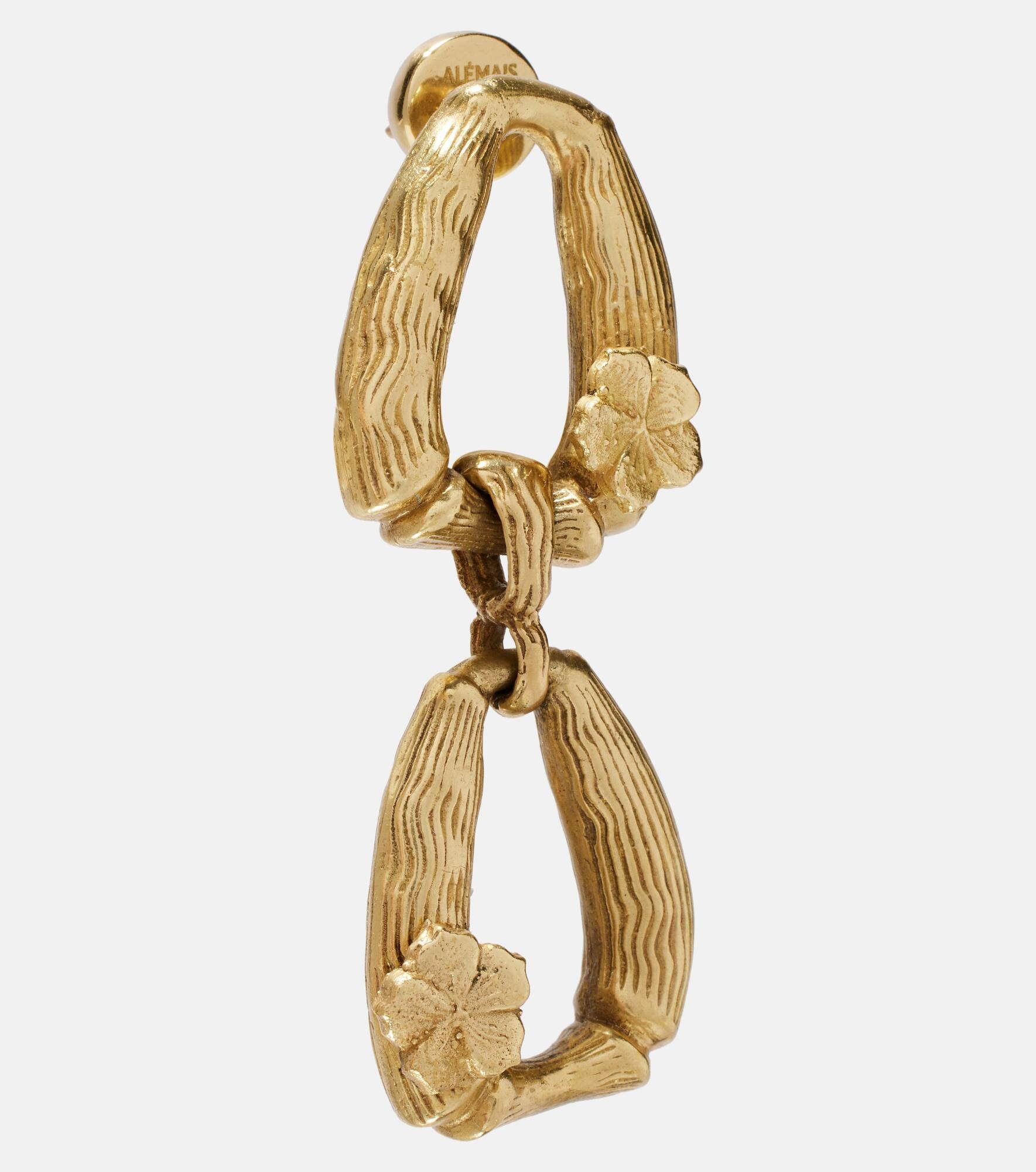 Team Spirit gold-plated drop earrings - 2