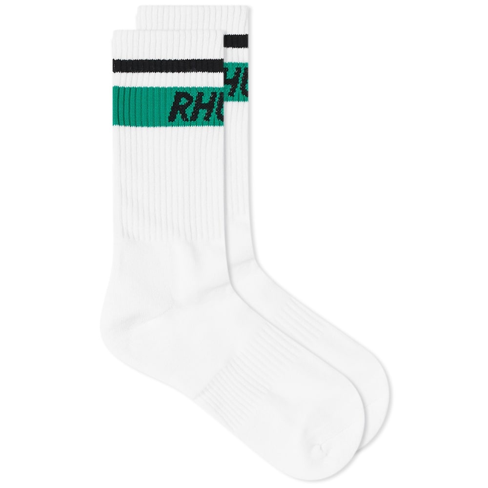 Rhude Two Stripe Logo Sock - 1