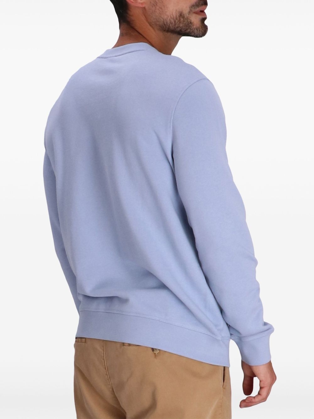 logo-patch cotton sweatshirt - 4