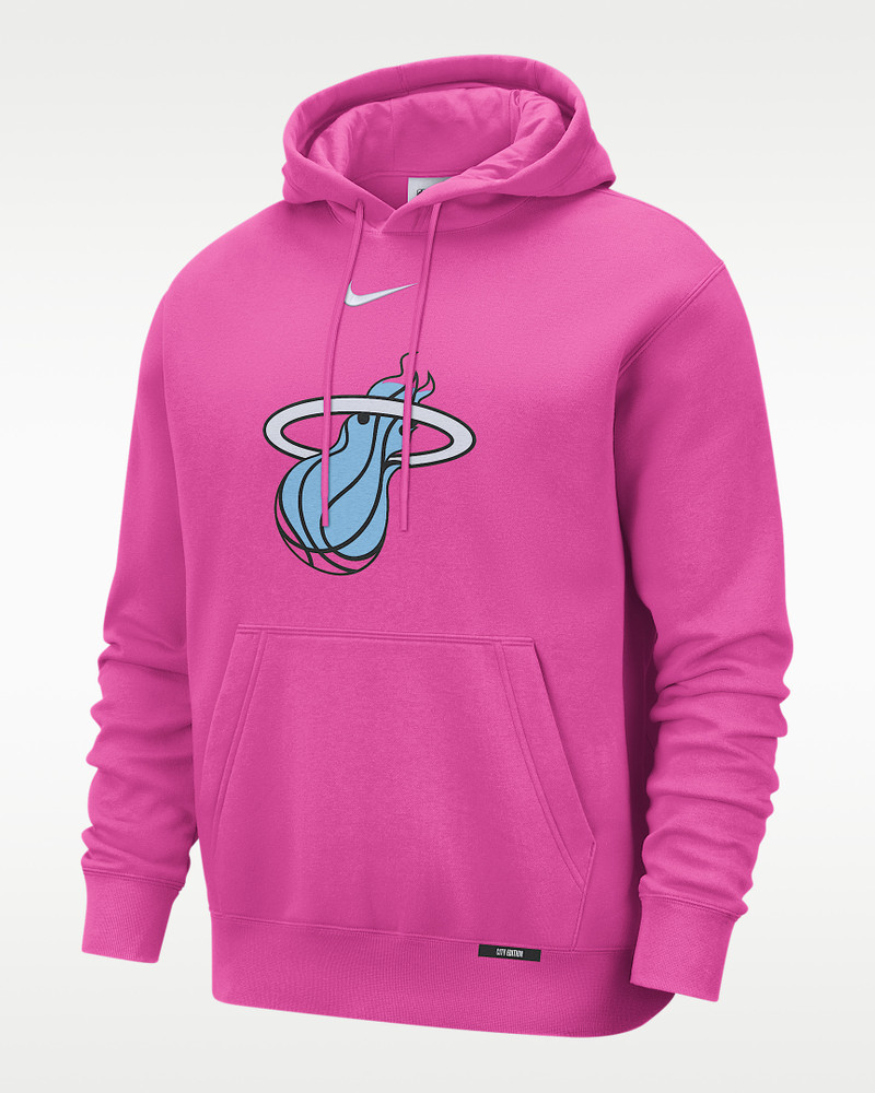 Miami Heat City Edition Men's Nike Club Hoodie 1