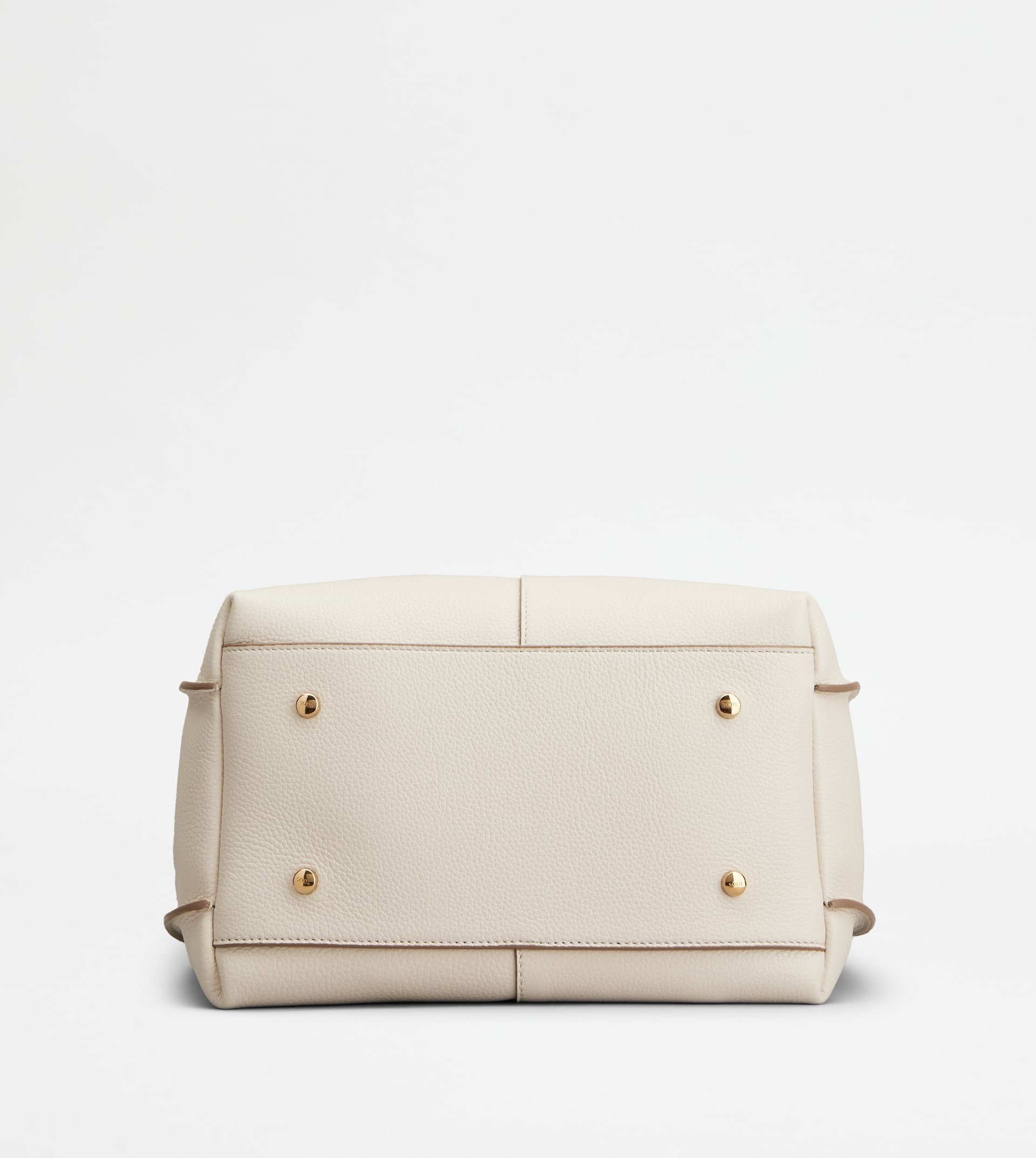 T TIMELESS SHOULDER BAG IN LEATHER SMALL - WHITE - 3
