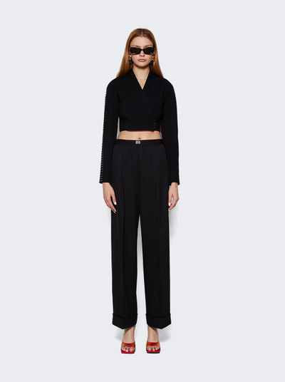 Alaïa Embroidered Cropped Jacket Black outlook