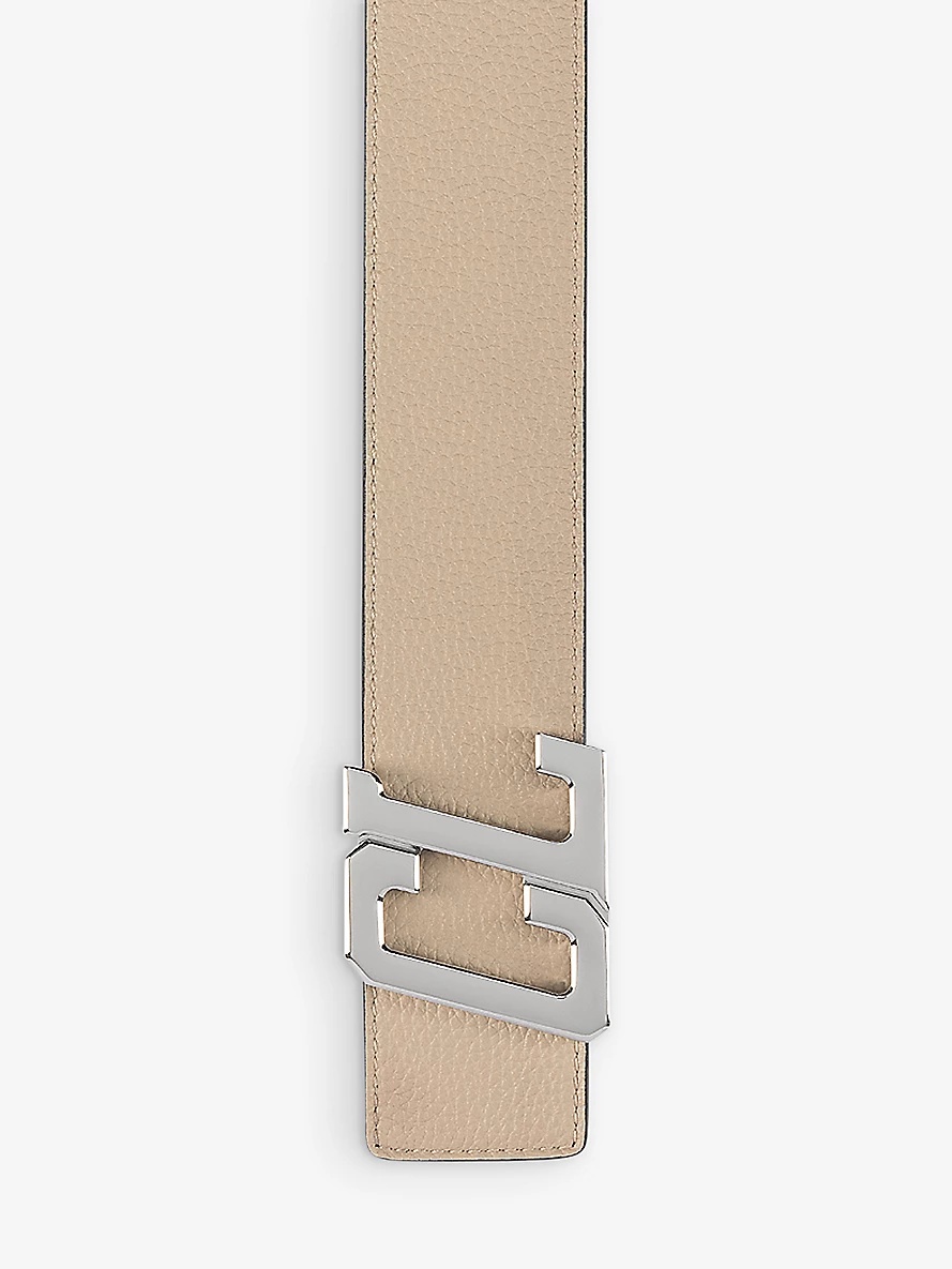 Rui logo-buckle leather belt - 3