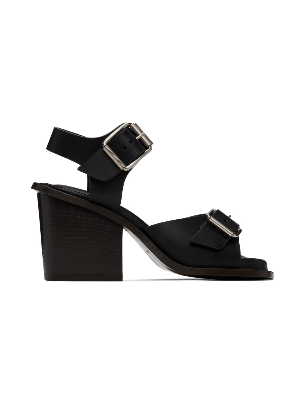 Black Square 80 Heeled Sandals - 1