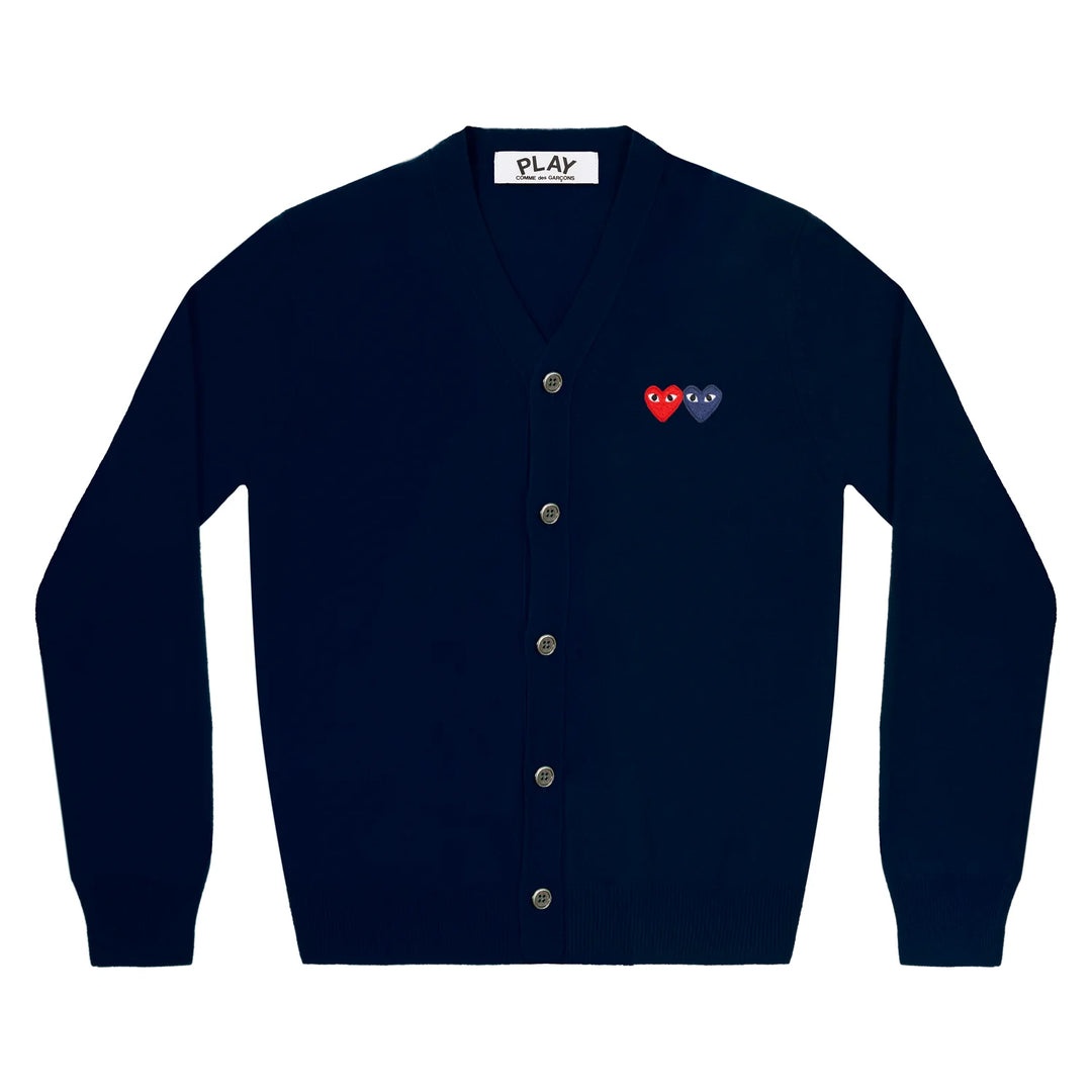 Double Heart Men's Cardigan - 1