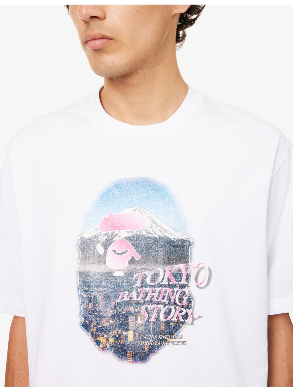Cityscape Ape Head Cotton-Jersey T-Shirt - 5