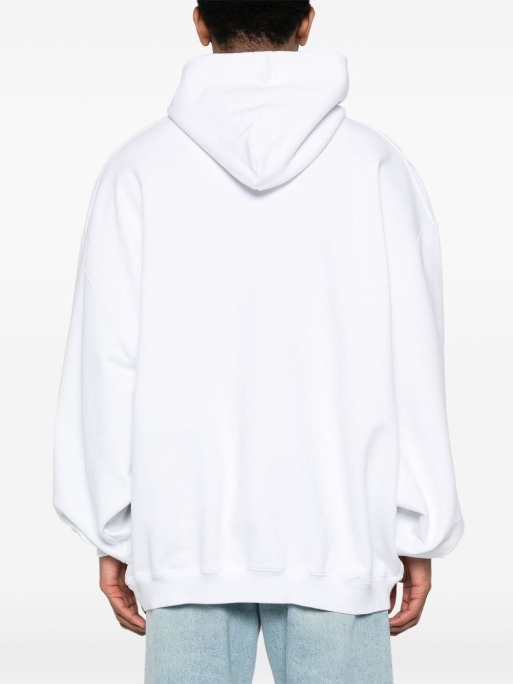 logo-print cotton-blend hoodie - 5