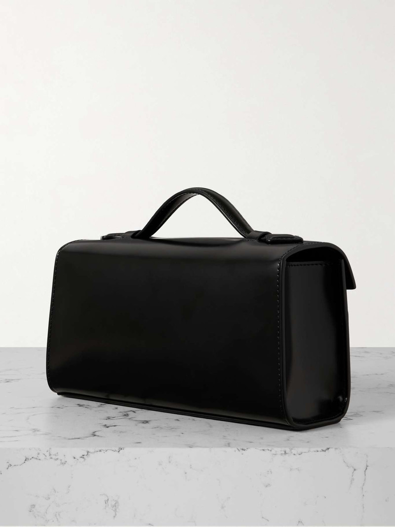 Symmetry Pochette glossed-leather tote 3
