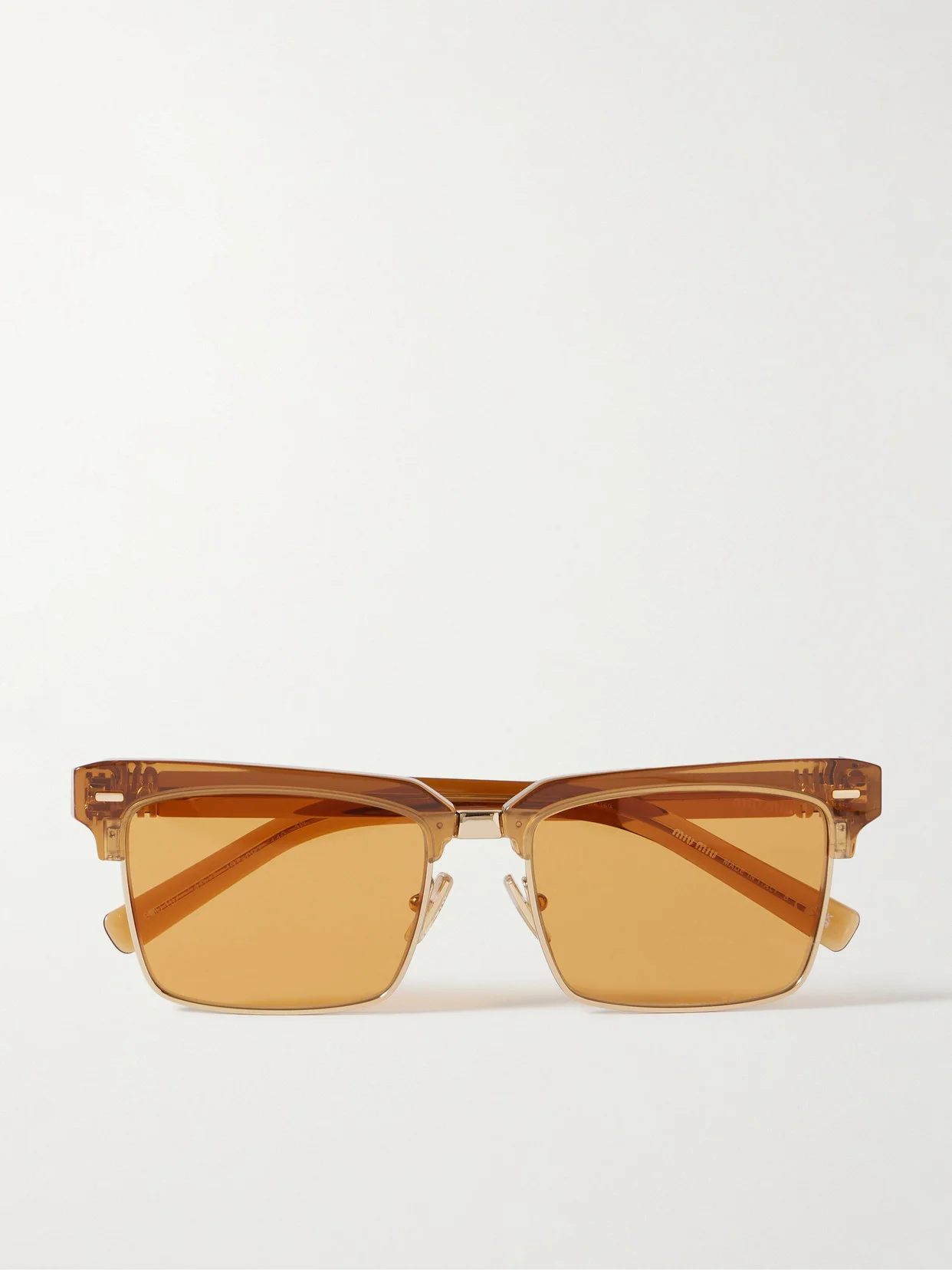 Square-frame Acetate And Gold-tone Sunglasses - 1