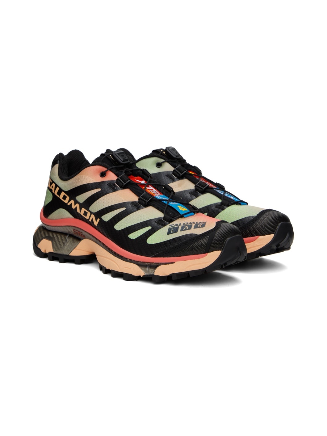 Black & Pink XT-4 OG Aurora Borealis Sneakers - 4