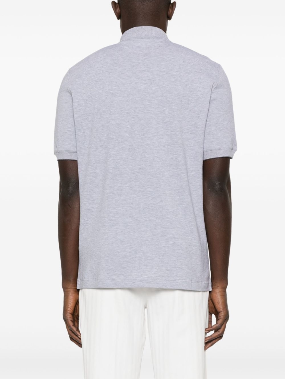 logo-print polo shirt - 3