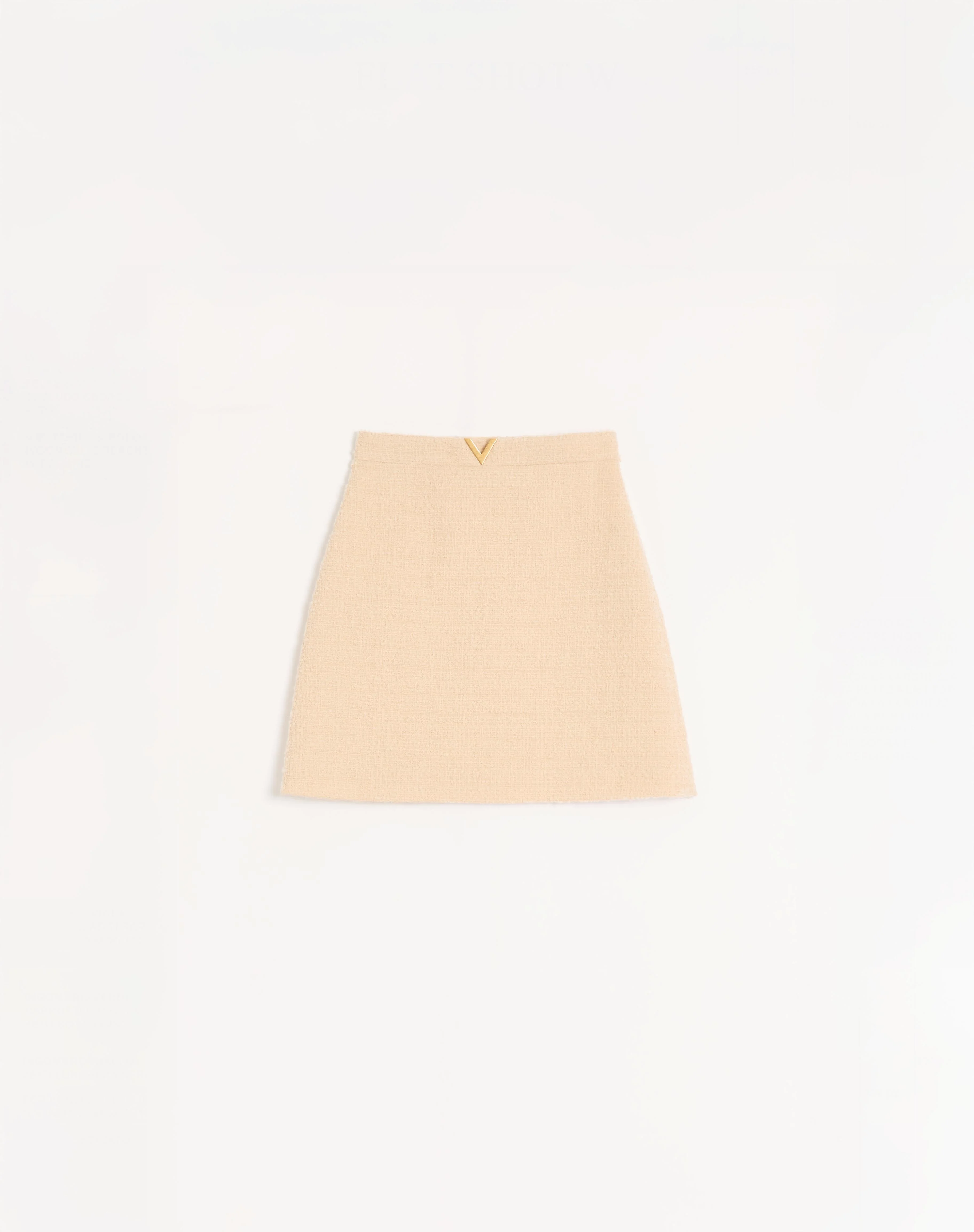 CURLY WOOL SHORT SKIRT - 1