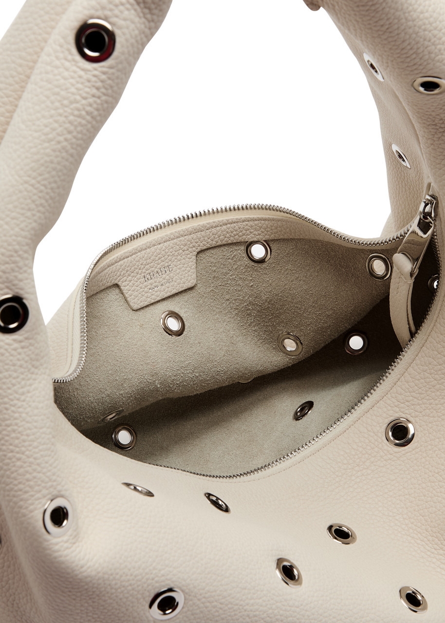 Khaite Olivia Medium Eyelet-embellished Leather top Handle bag - 4