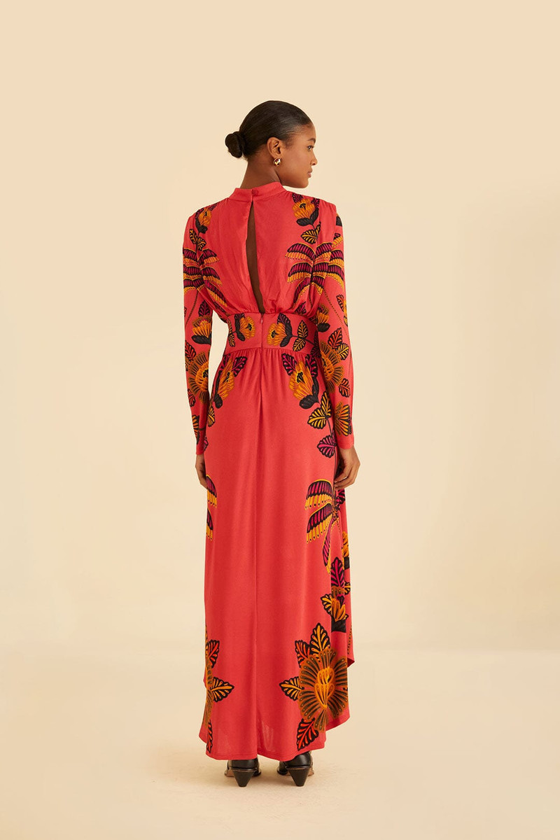 Blush Living Bloom High Neck Maxi Dress 4