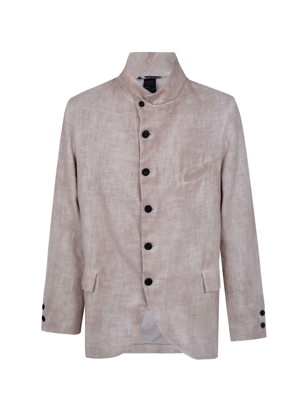 high-neck button-up blazer - 1