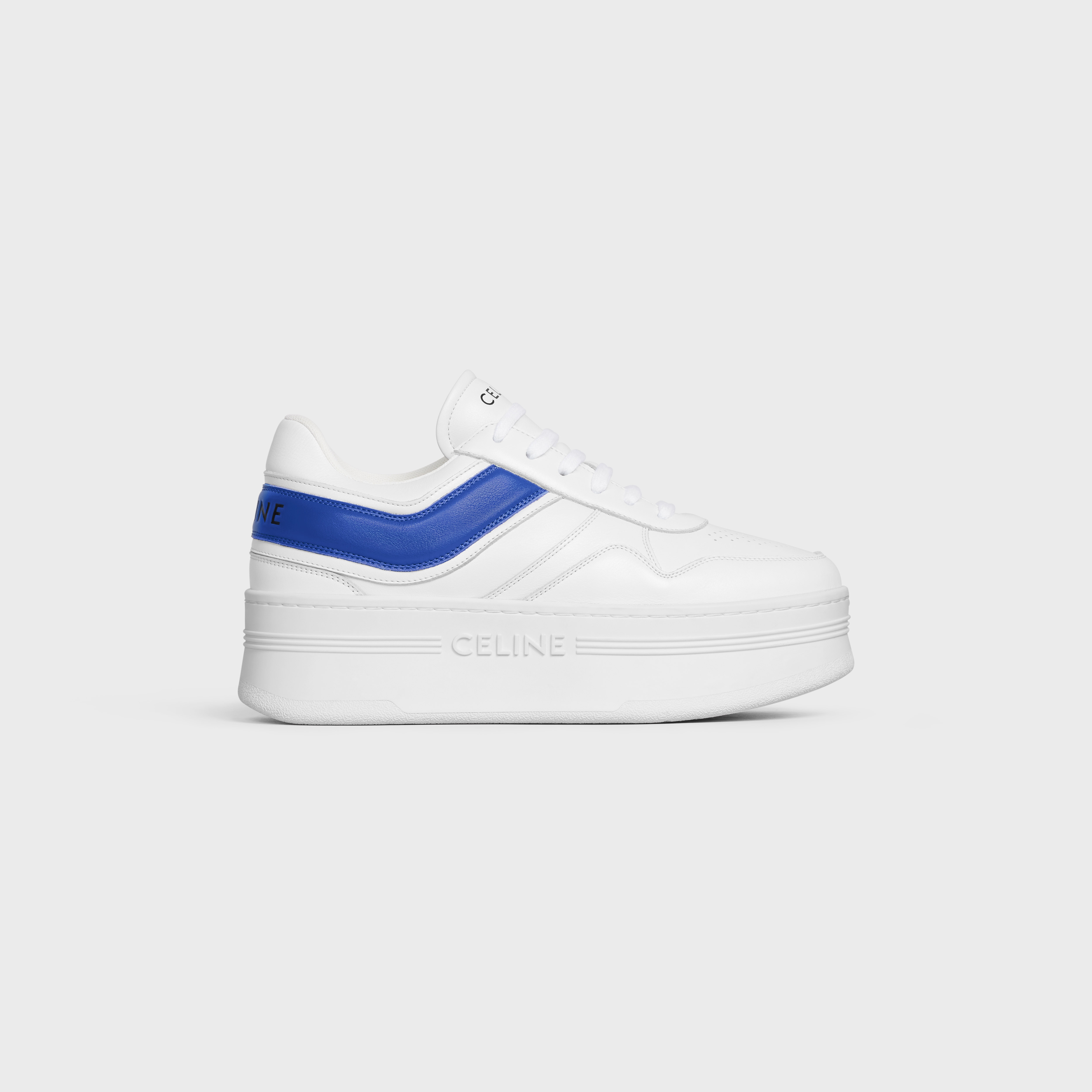 BLOCK SNEAKERS WITH WEDGE in CALFSKIN - 1