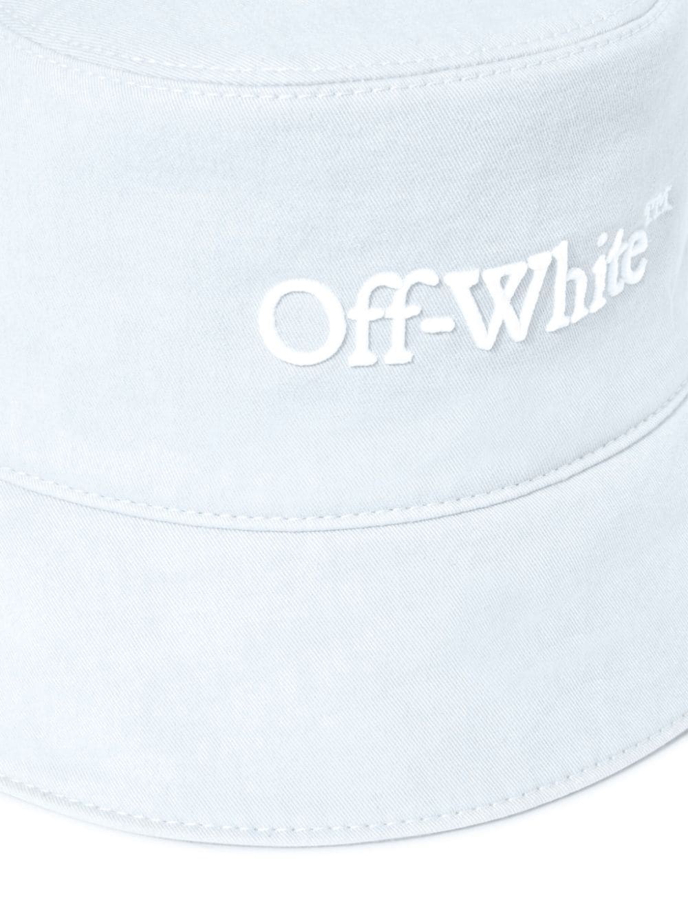 Bookish Drill-embroidery bucket hat - 3