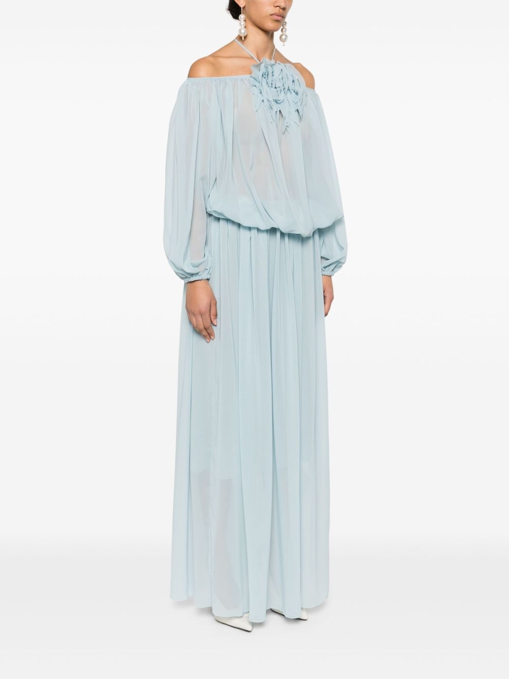 georgette maxi dress - 3