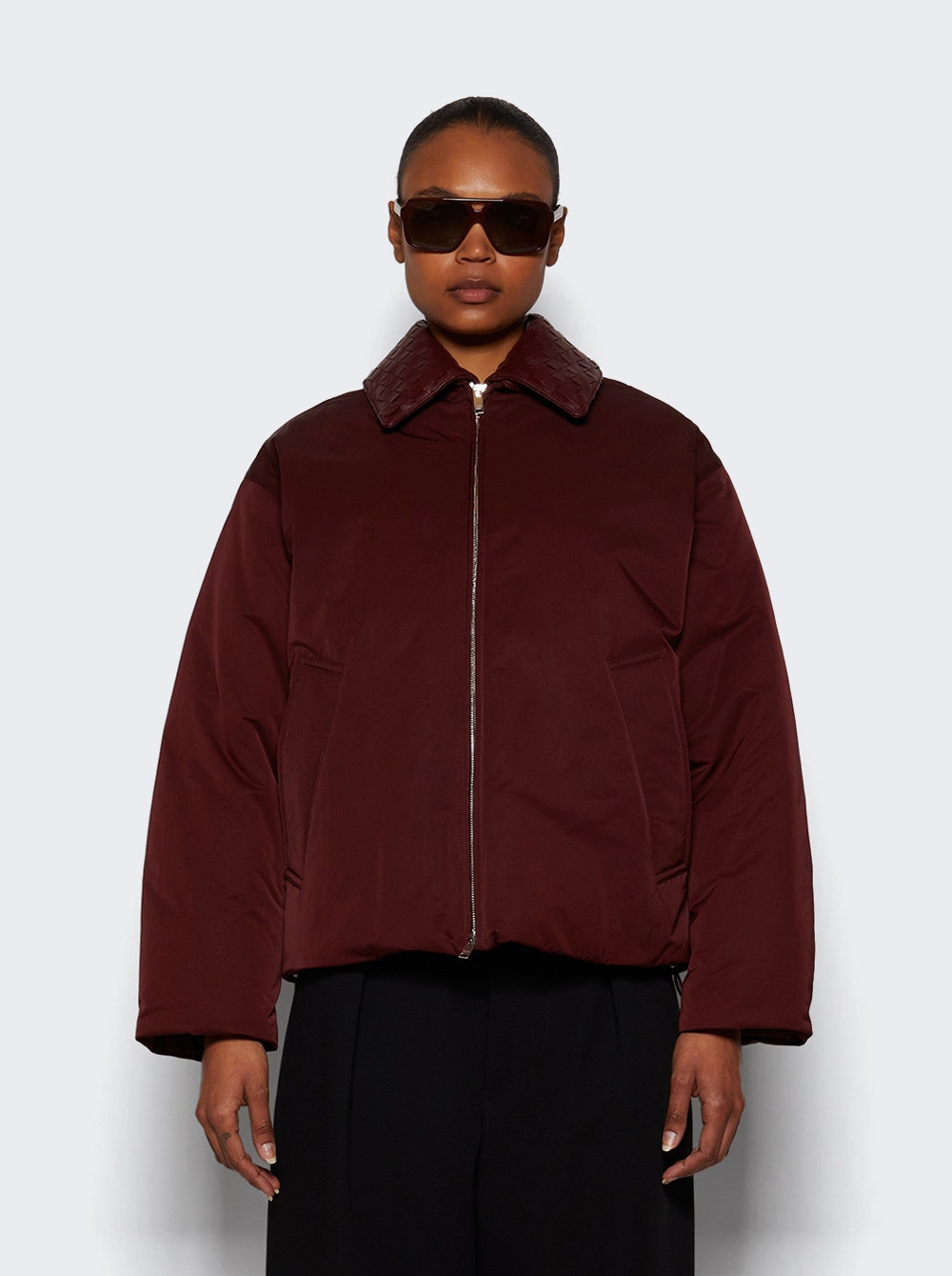 Tech Nylon Puffer Jacket Barolo - 2