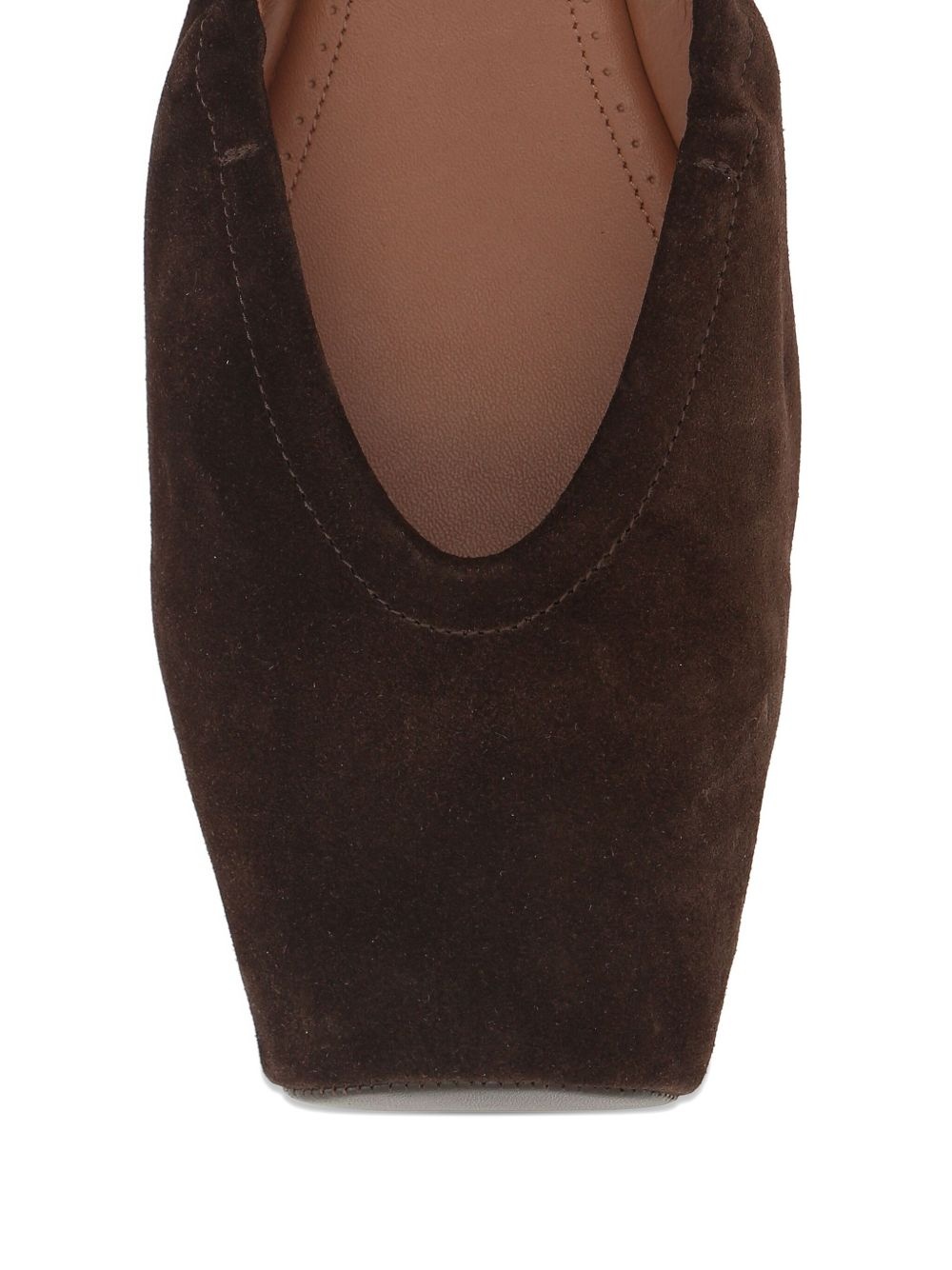 square-toe elasticated ballet flats - 4