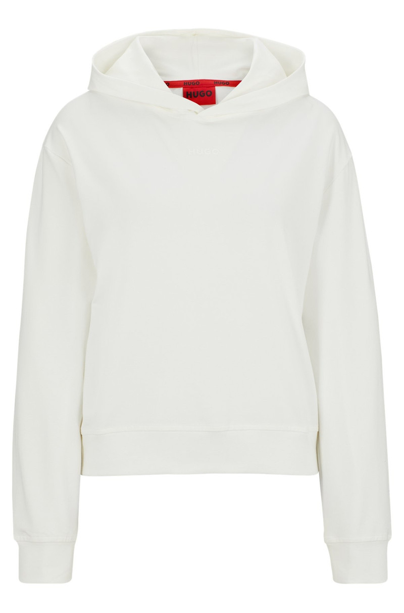 STRETCH-JERSEY HOODIE WITH LOGO PRINT 1