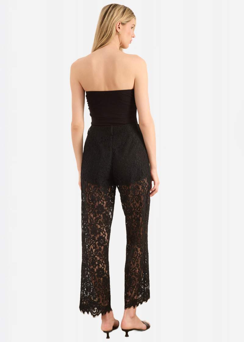 LIVVY STRAPLESS RIB KNIT BODYSUIT BLACK 3