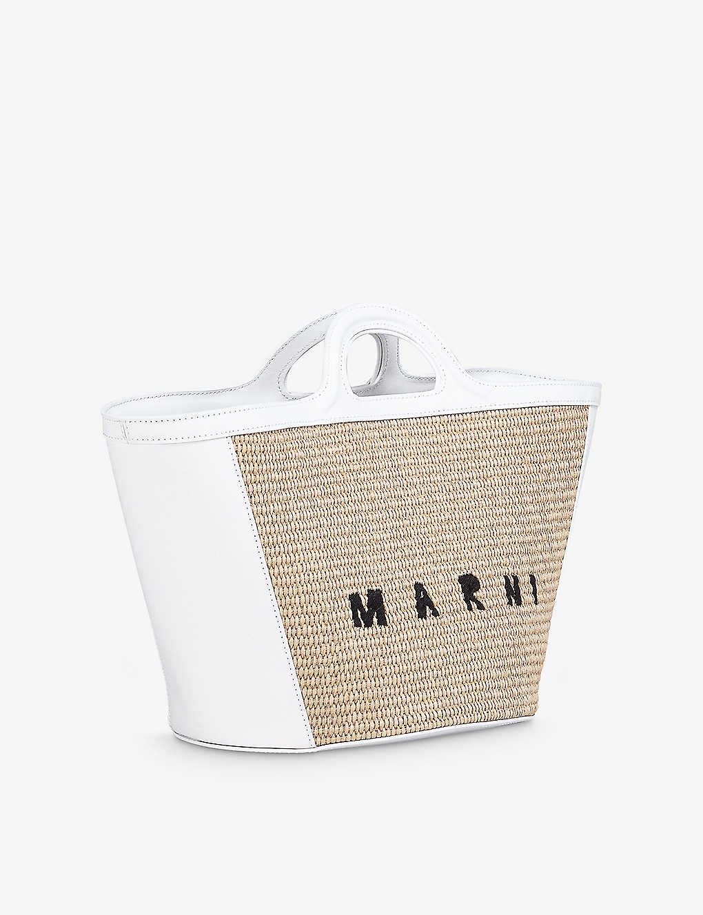 Tropicalia small cotton-blend basket bag - 5