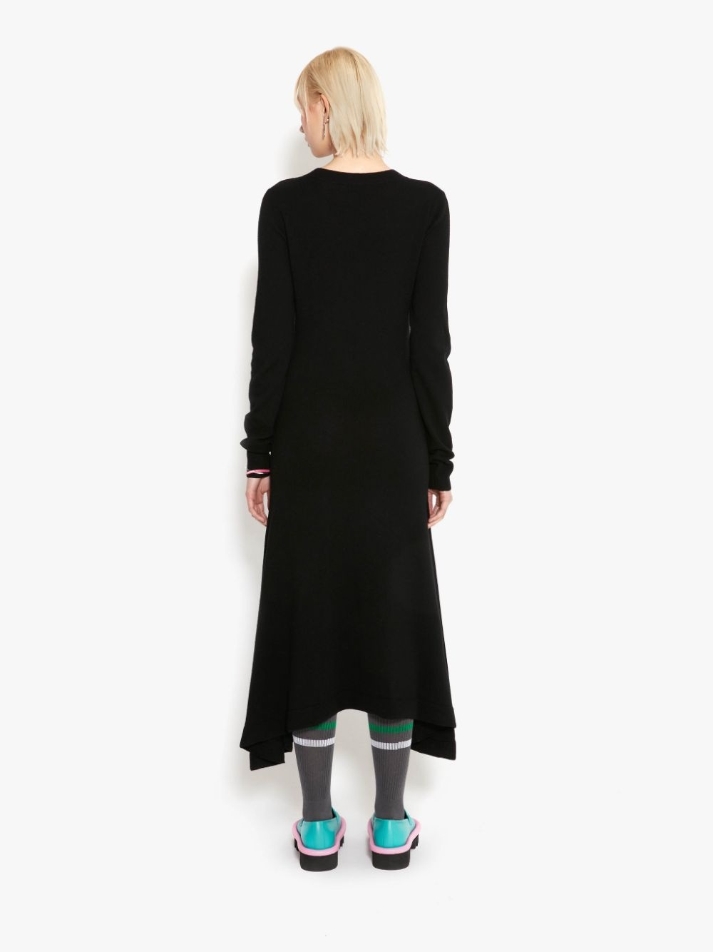 WAIST TIE A-LINE DRESS - 4