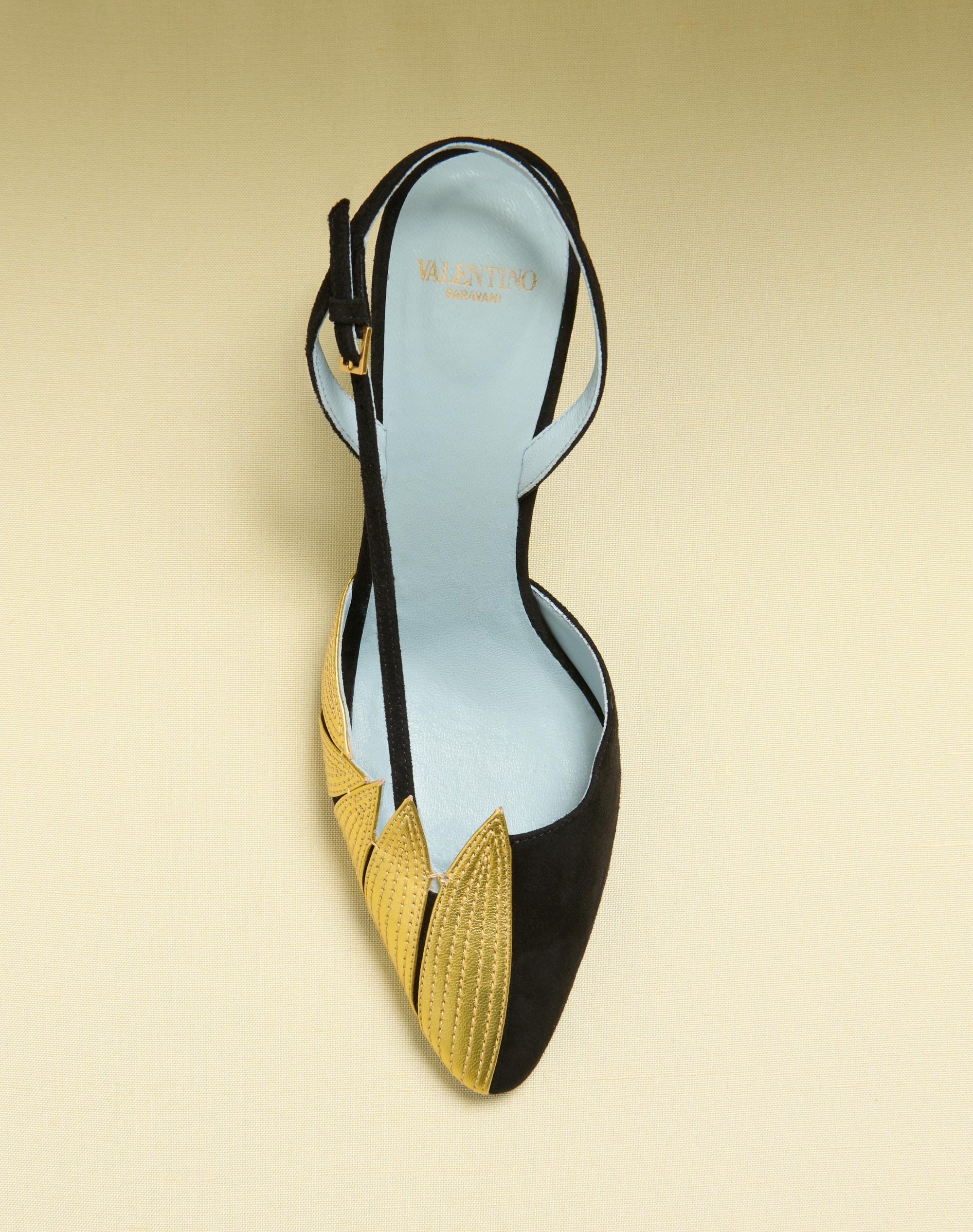 FOLIEFOLIAGE SUEDE SLINGBACK PUMP 90MM - 8