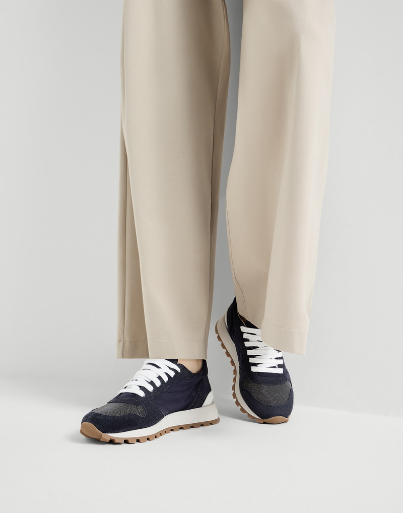 Techno fabric runners with precious toe 4