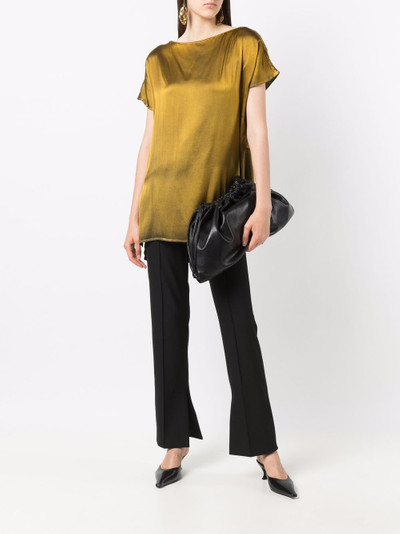 Avant Toi draped short-sleeve blouse outlook