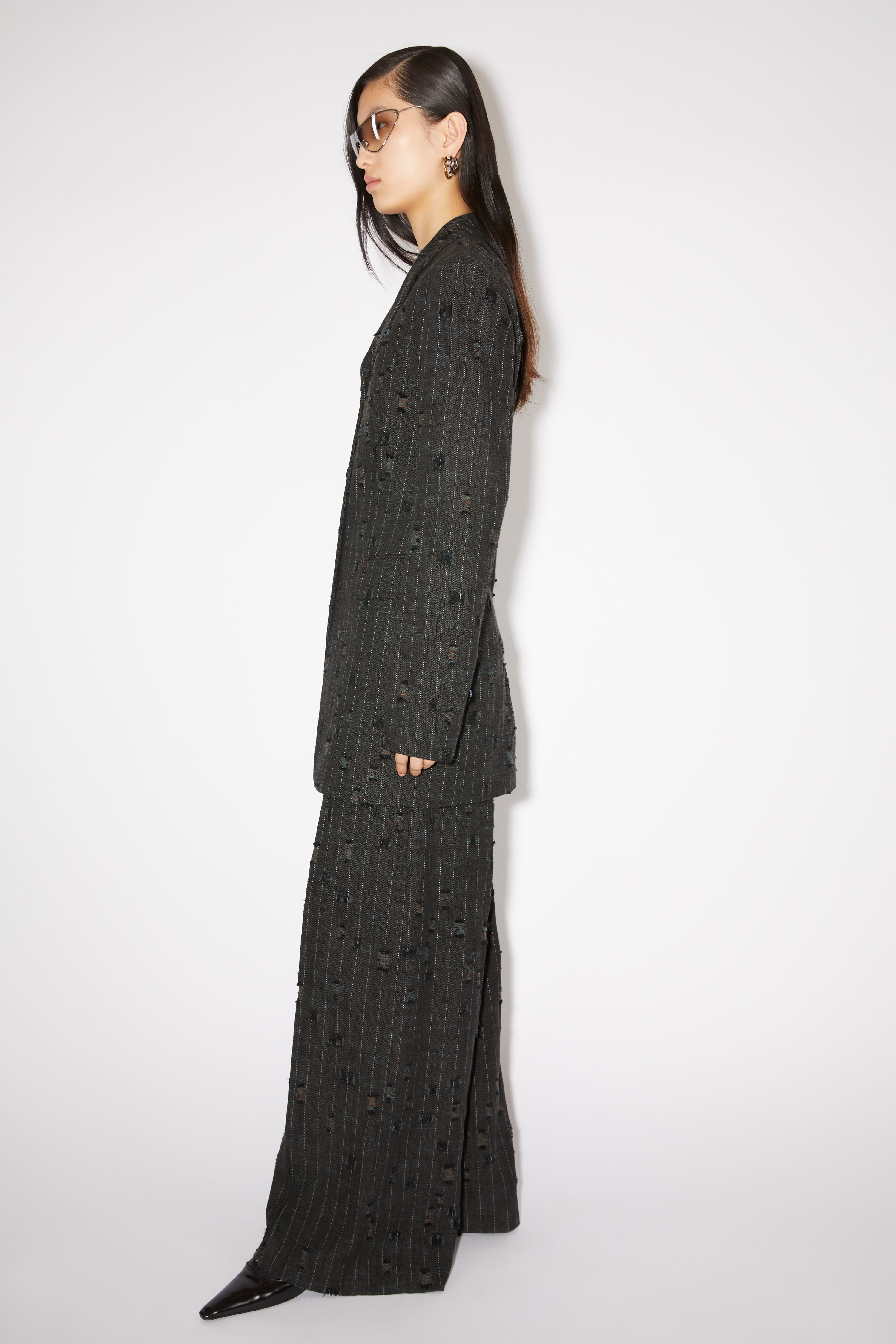 Fitted suit jacket - Anthracite grey - 4