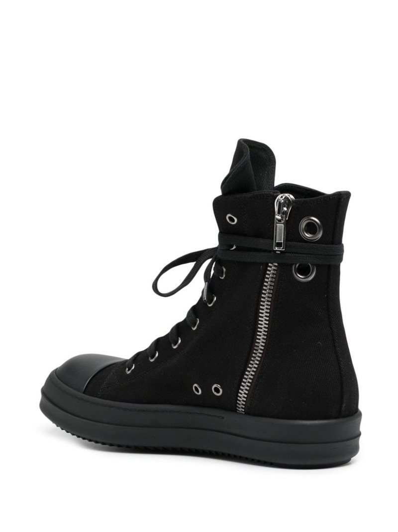eyelet-detailing zip-up sneakers 3