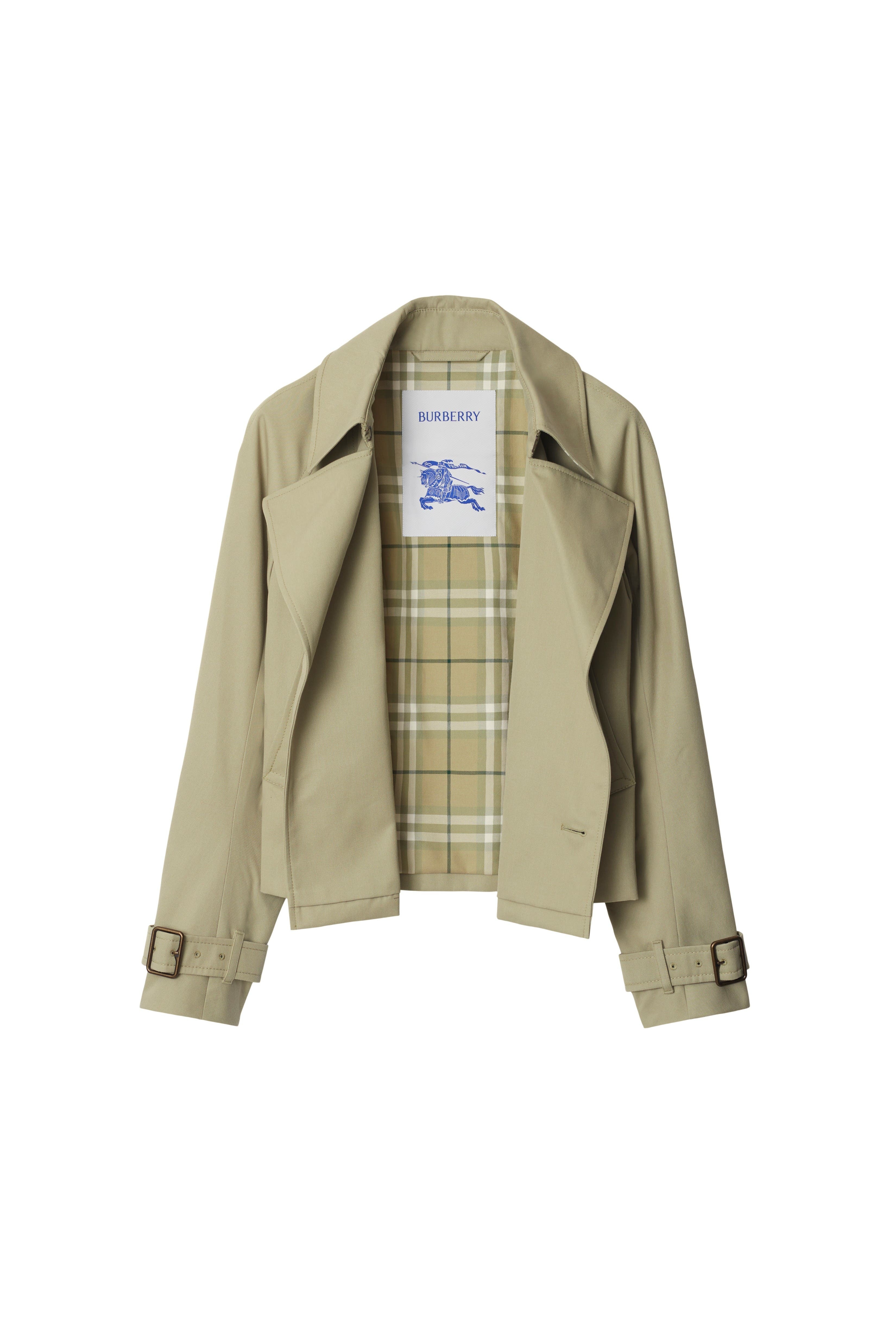 burberry Cotton Blend Trench Jacket in Skylark at Nordstrom - 5