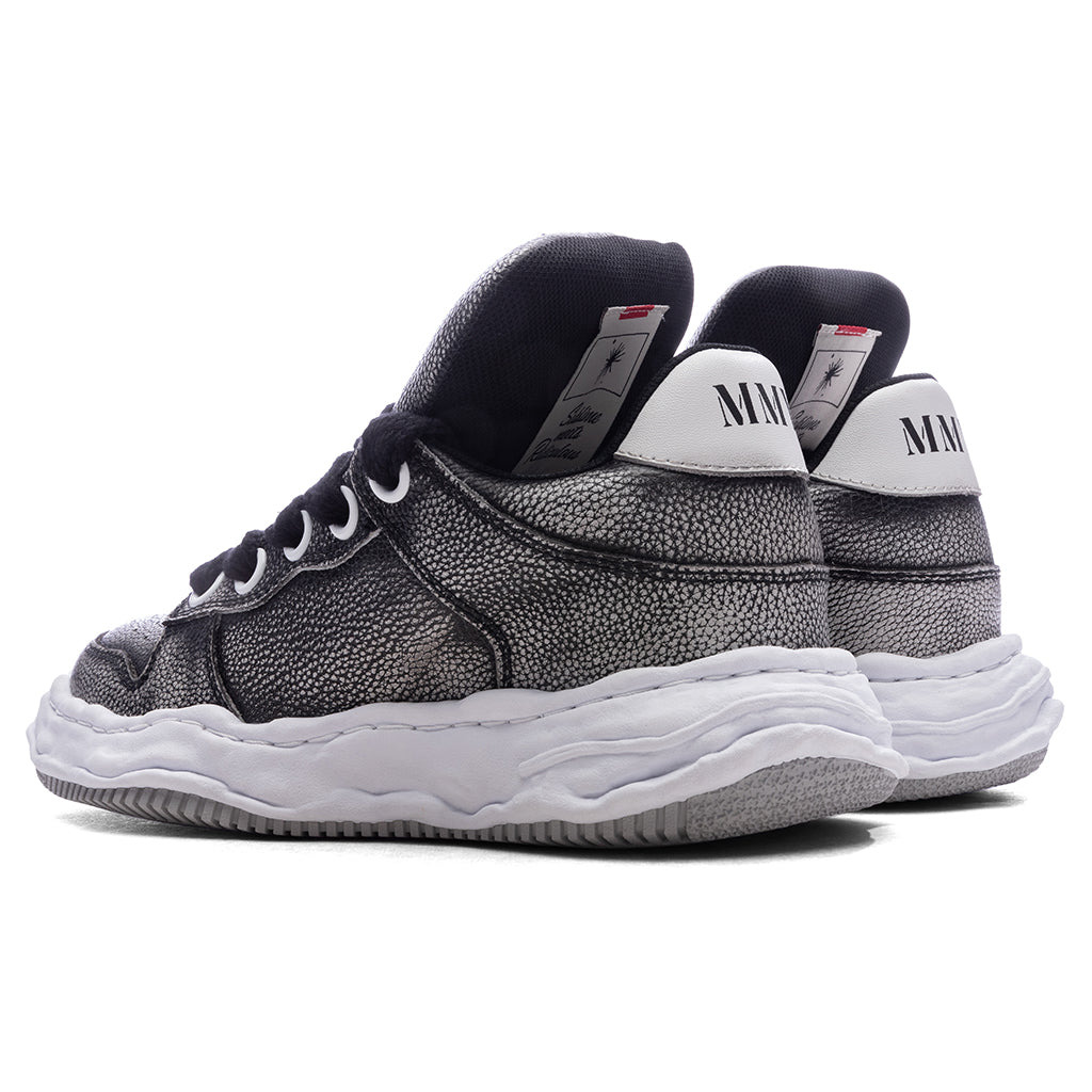 WAYNE PUFFER LOW OG SOLE BRUSHED SHRINK LEATHER - BLACK - 3