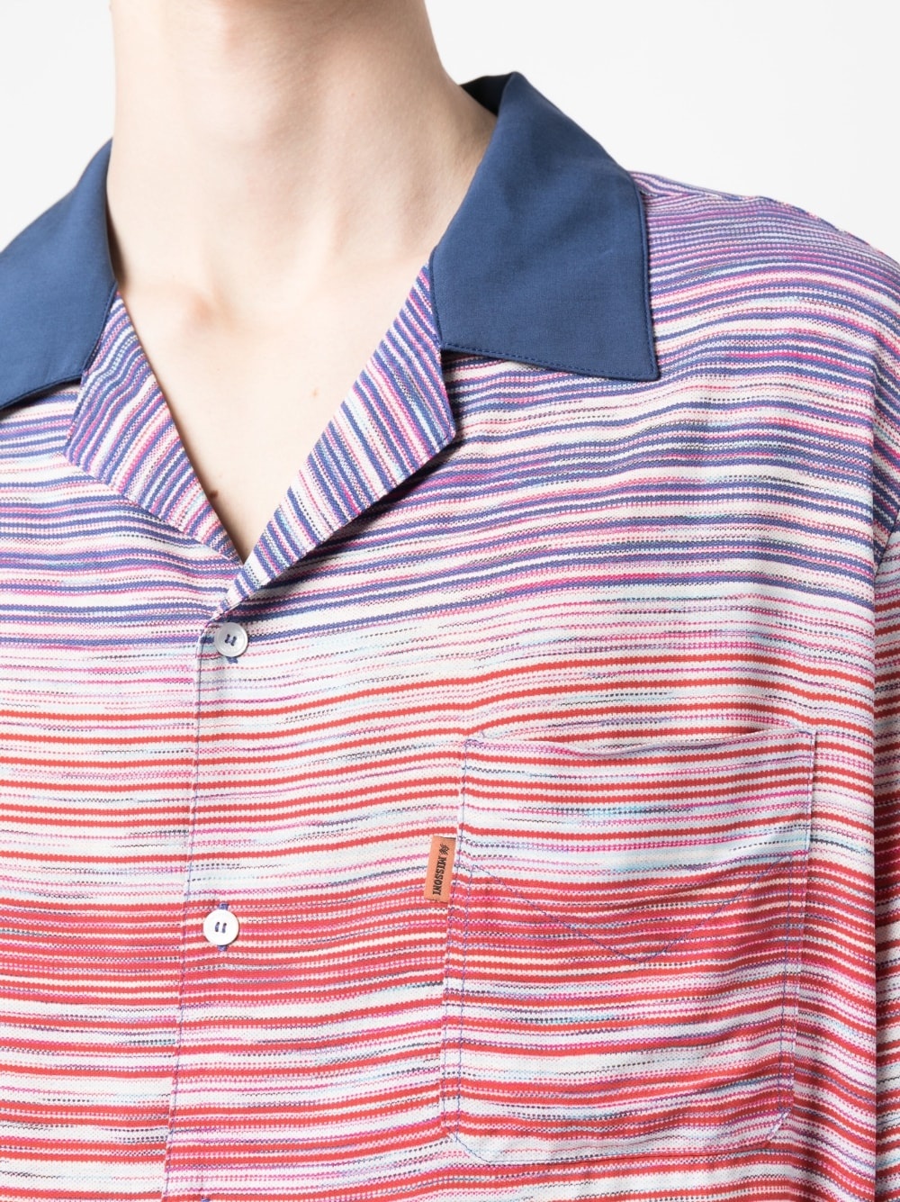 stripe-pattern shirt - 5