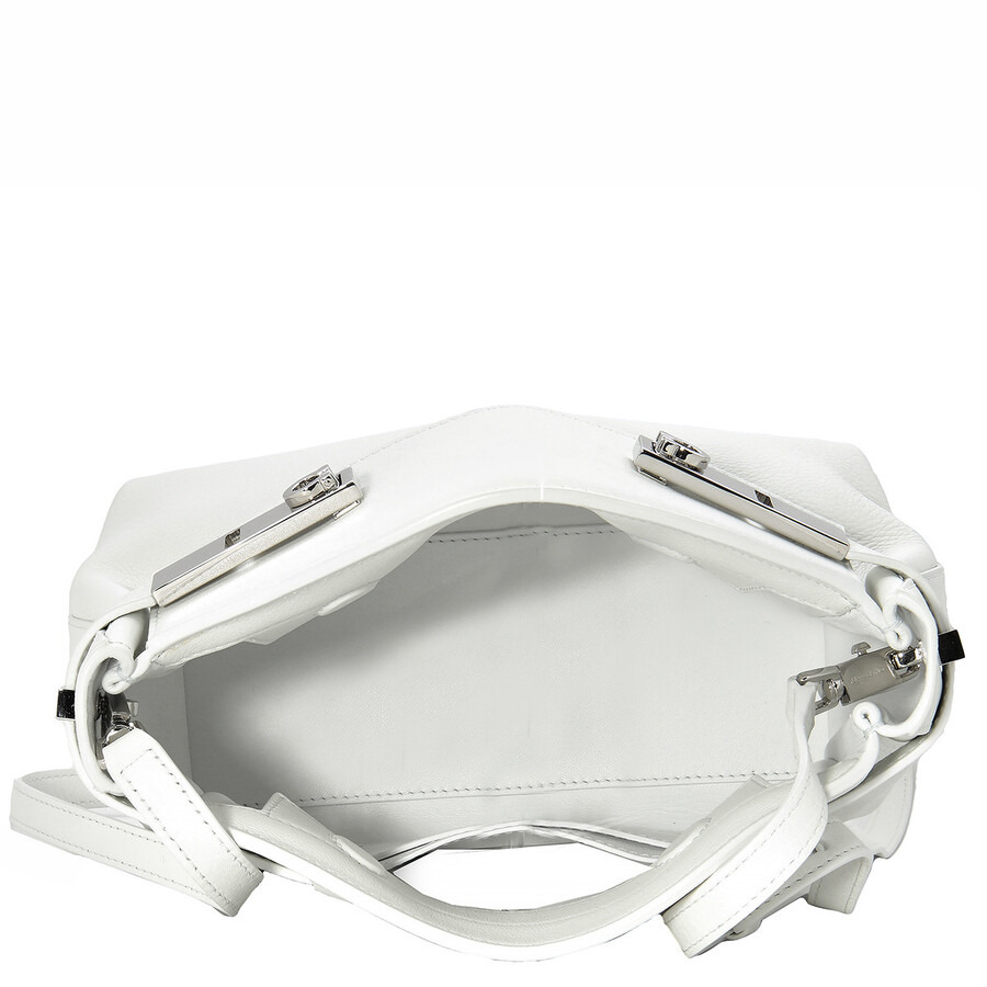 Ferragamo Desconstructed Hug Soft Crossbody Bag (XS) in White - 6