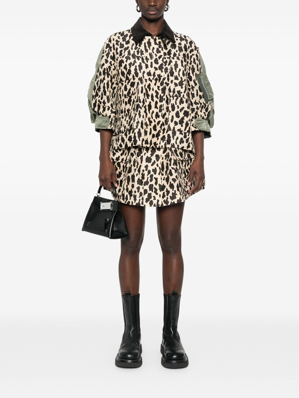 leopard-print bomber jacket - 2