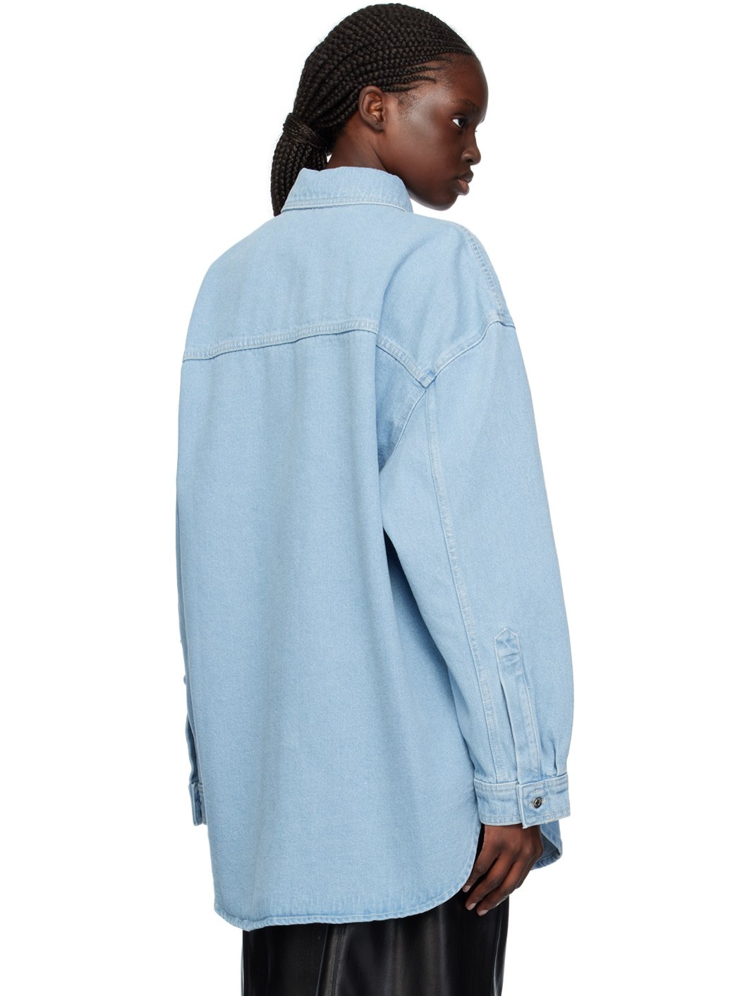 Blue Aarna Denim Shirt - 3