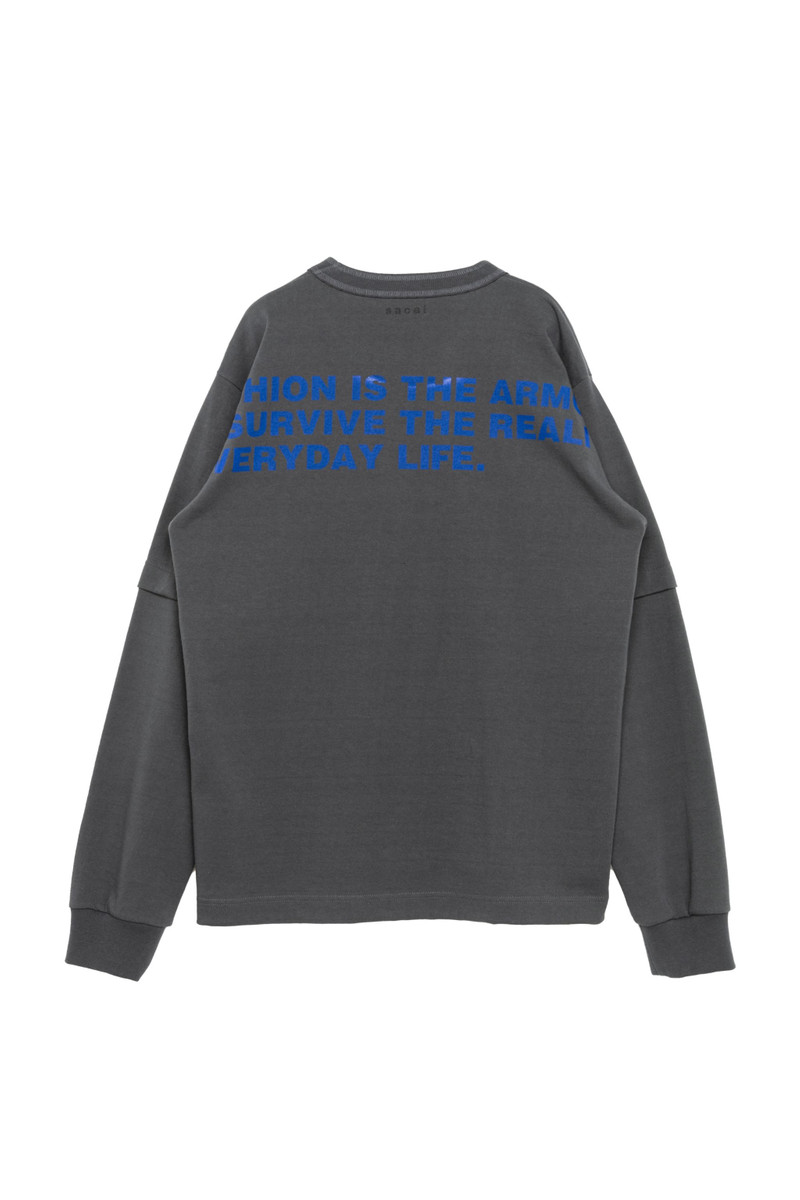 sacai Bill Cunningham Graphic Print L/S T-Shirt outlook