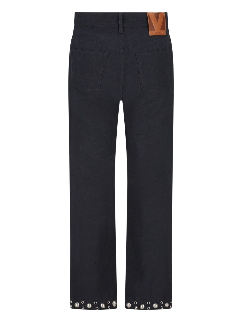 Embroidered cotton trousers - 3