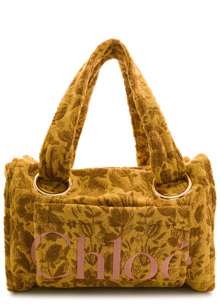 Chloe Plage Large Floral-jacquard Terry Tote - 1