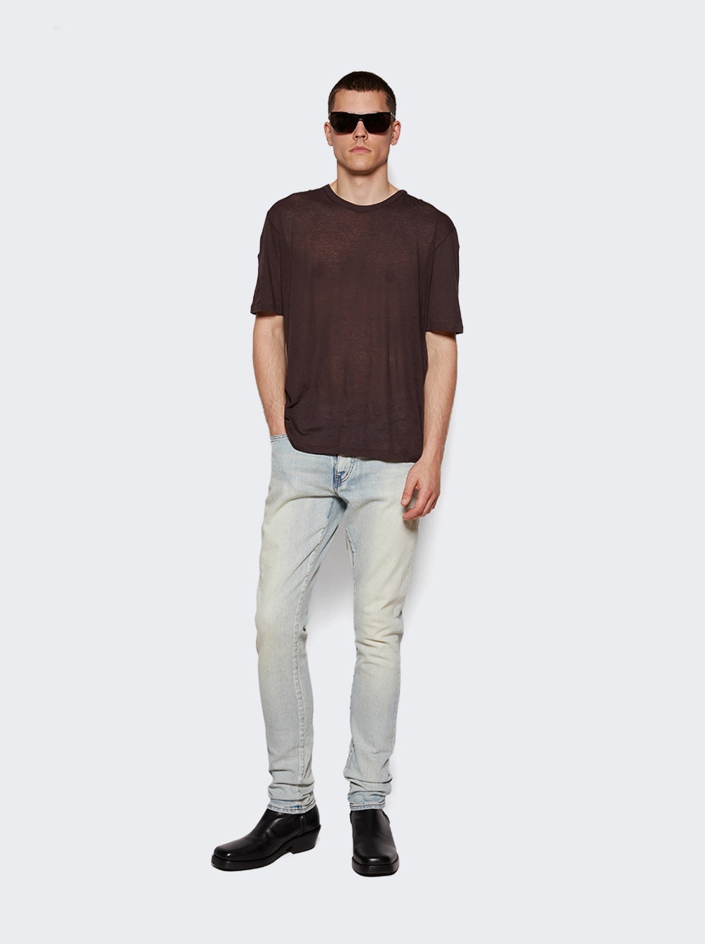 Loose Fit Jersey T-shirt Cacao - 2