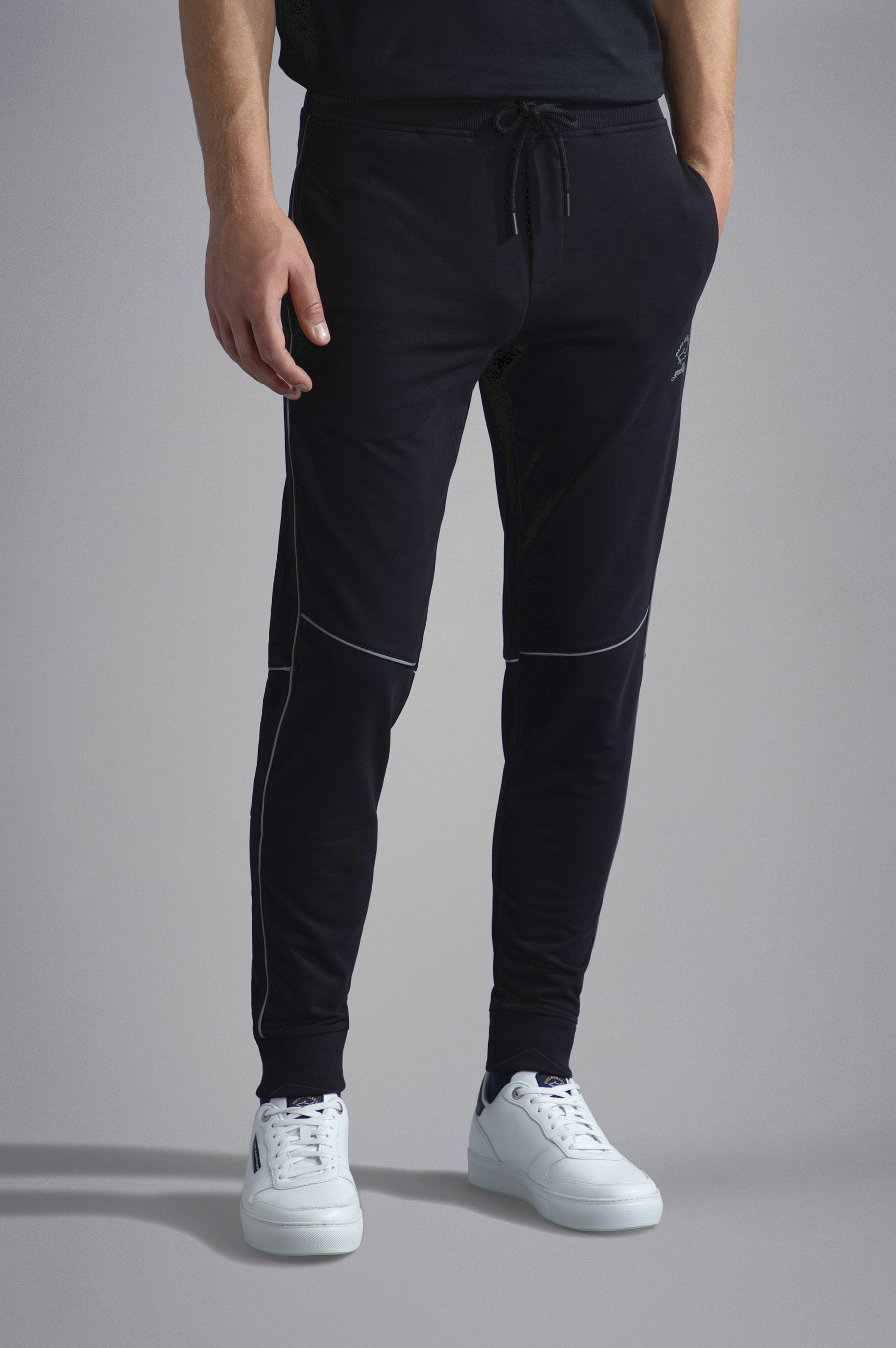 SUPER SOFT STRETCH TRACK-PANTS WITH REFLEX LOGO - 5