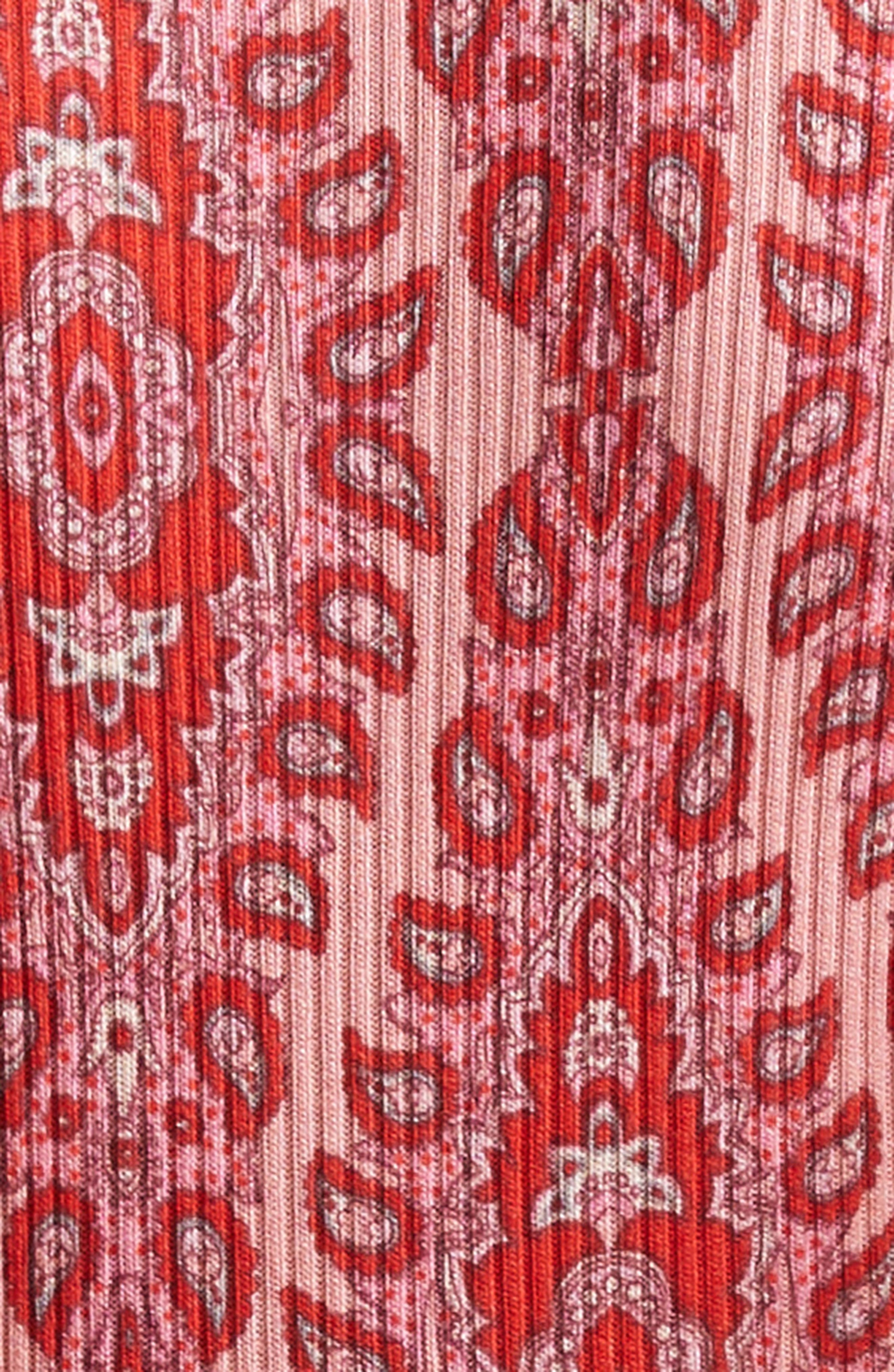 Etro Paisley Rib Sweater in Stampa F.do Rosa at Nordstrom - 7