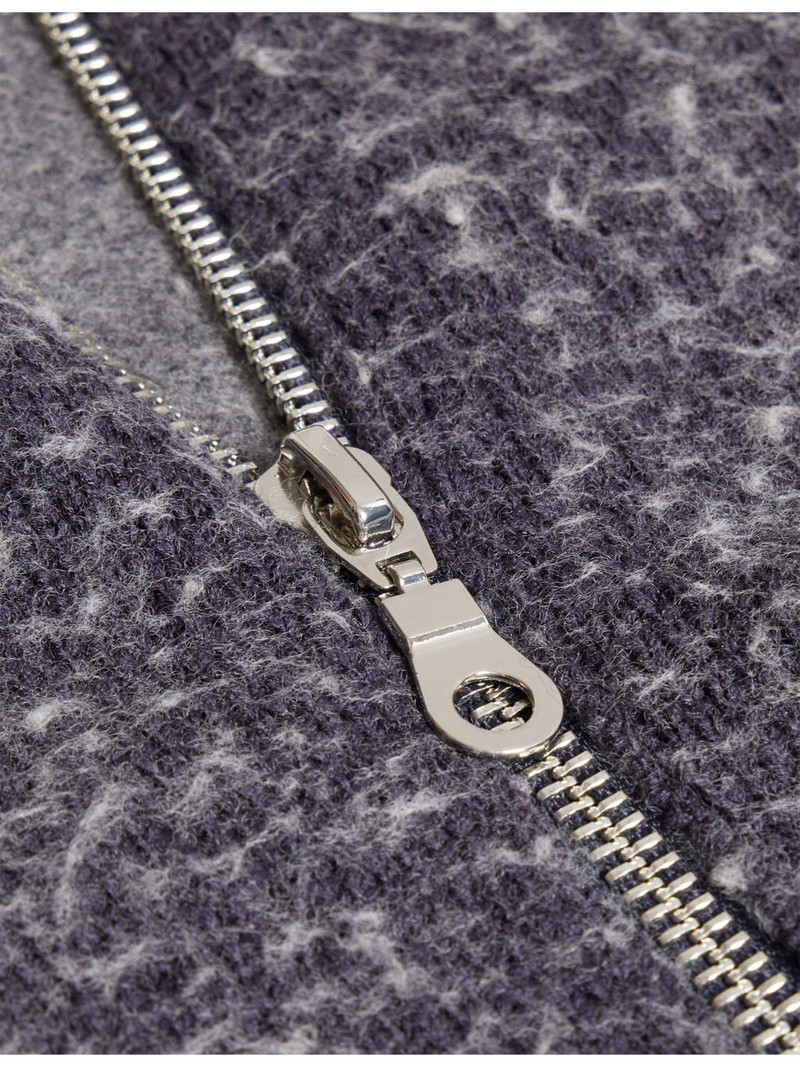 Blanket Zipped Merino Wool and Cotton-Blend Jumper 7