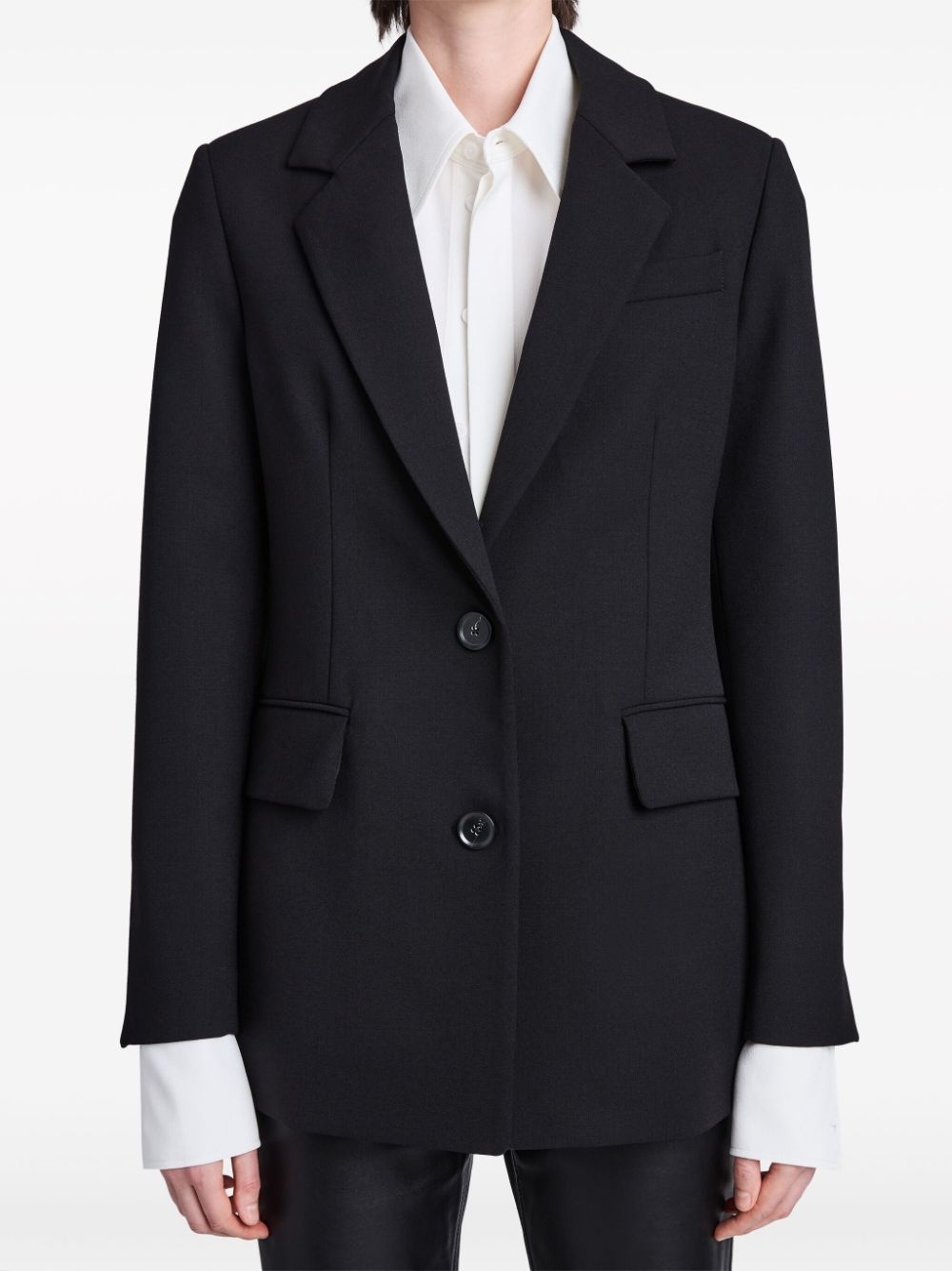 single-breasted tailored blazer - 5