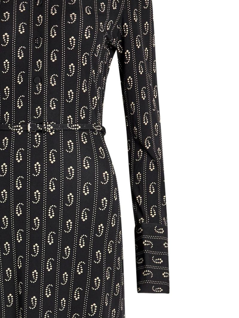 TORY BURCH paisley belted shirt midi dress outlook