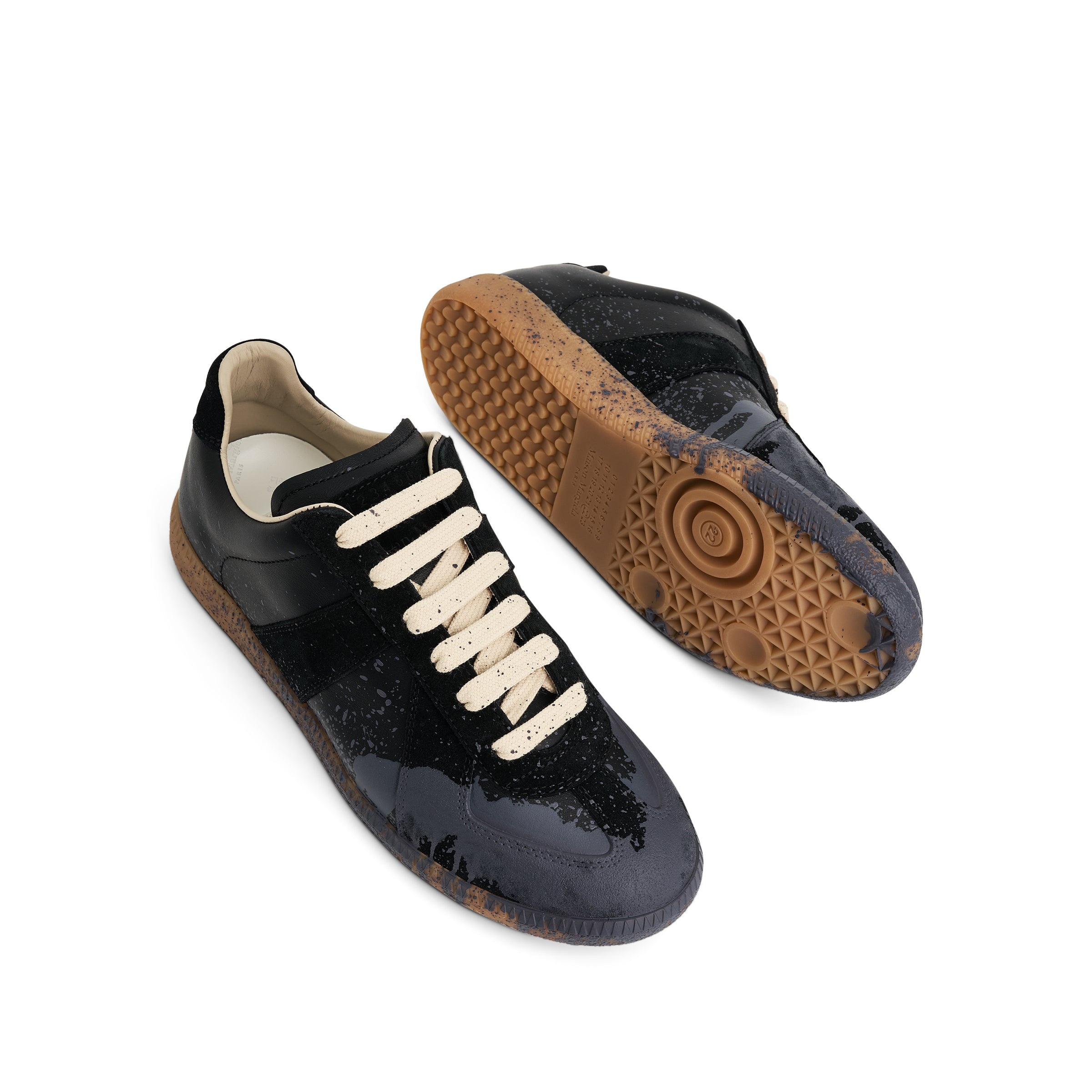 Women Replica Paint Drop Sneaker in Black/Pewter - 4