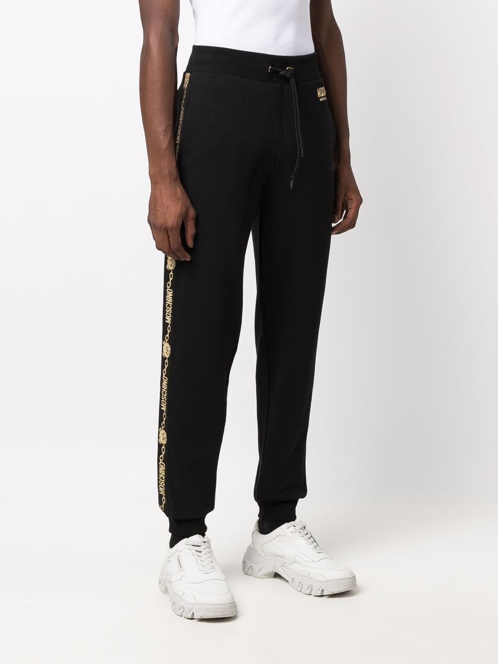 logo inset trackpants - 3